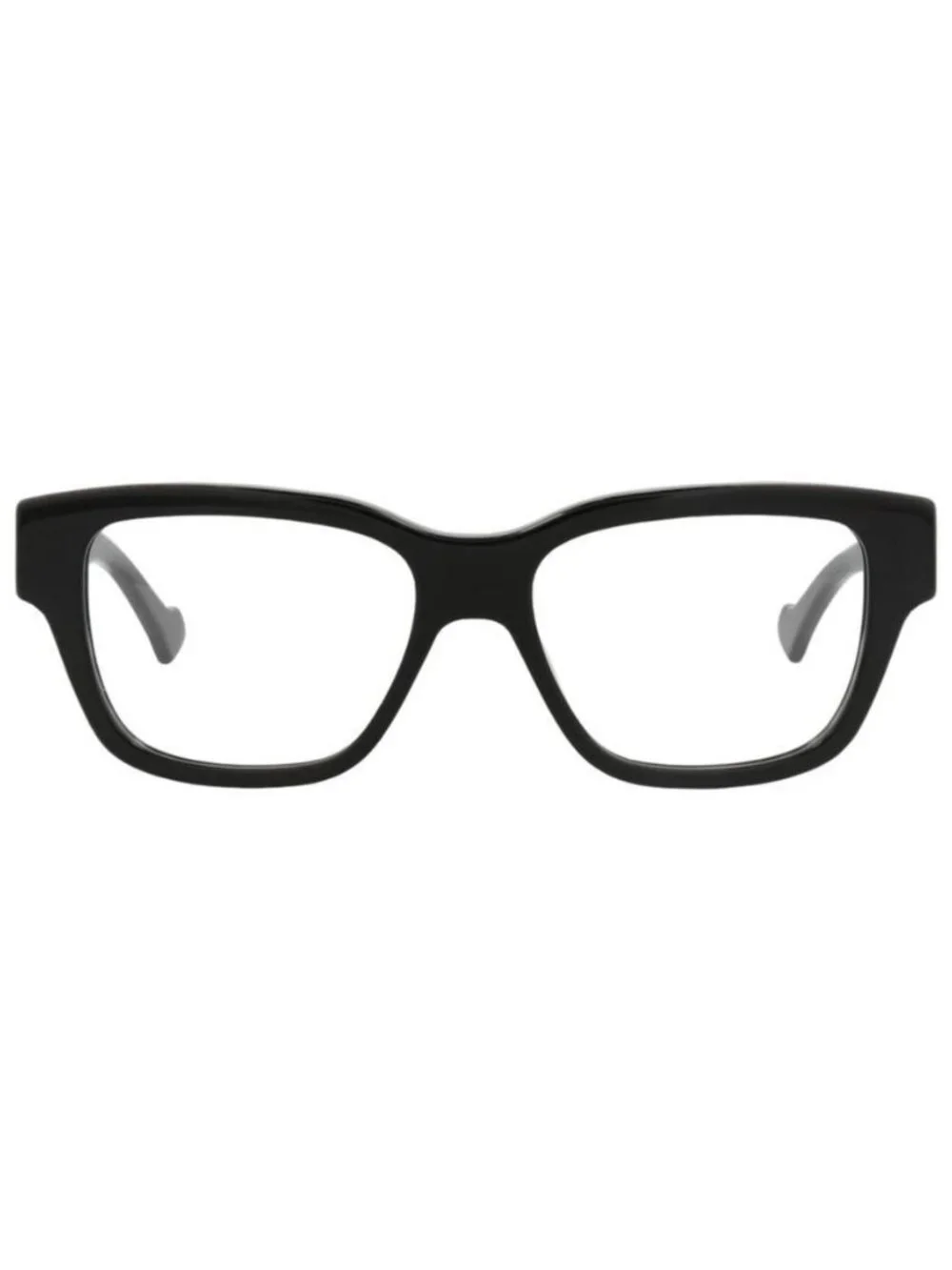 New Gucci Mens Square/Rectangle Black Black Transparent Fashion Designer Eyeglas